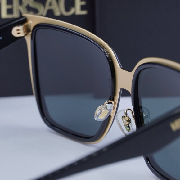 Versace VE2278D GB1/87 Square Sunglasses - Black/Gold/Grey main image 6